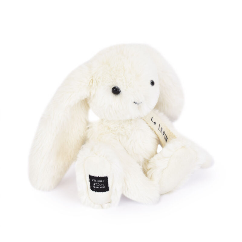  - peluche lapin blanc 20 cm 